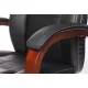 Кресло бюрократ T-9923 WALNUT_BLACK   (Натуральная кожа). Фото товара с разных ракурсов.