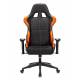 Кресло игровое геймерское Бюрократ VIKING 5 AERO ORANGE черный/оранжевый искусственная кожа. Фото товара с разных ракурсов.